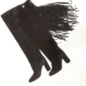 Chloe Qaisha Fringed Over-the-Knee Boot